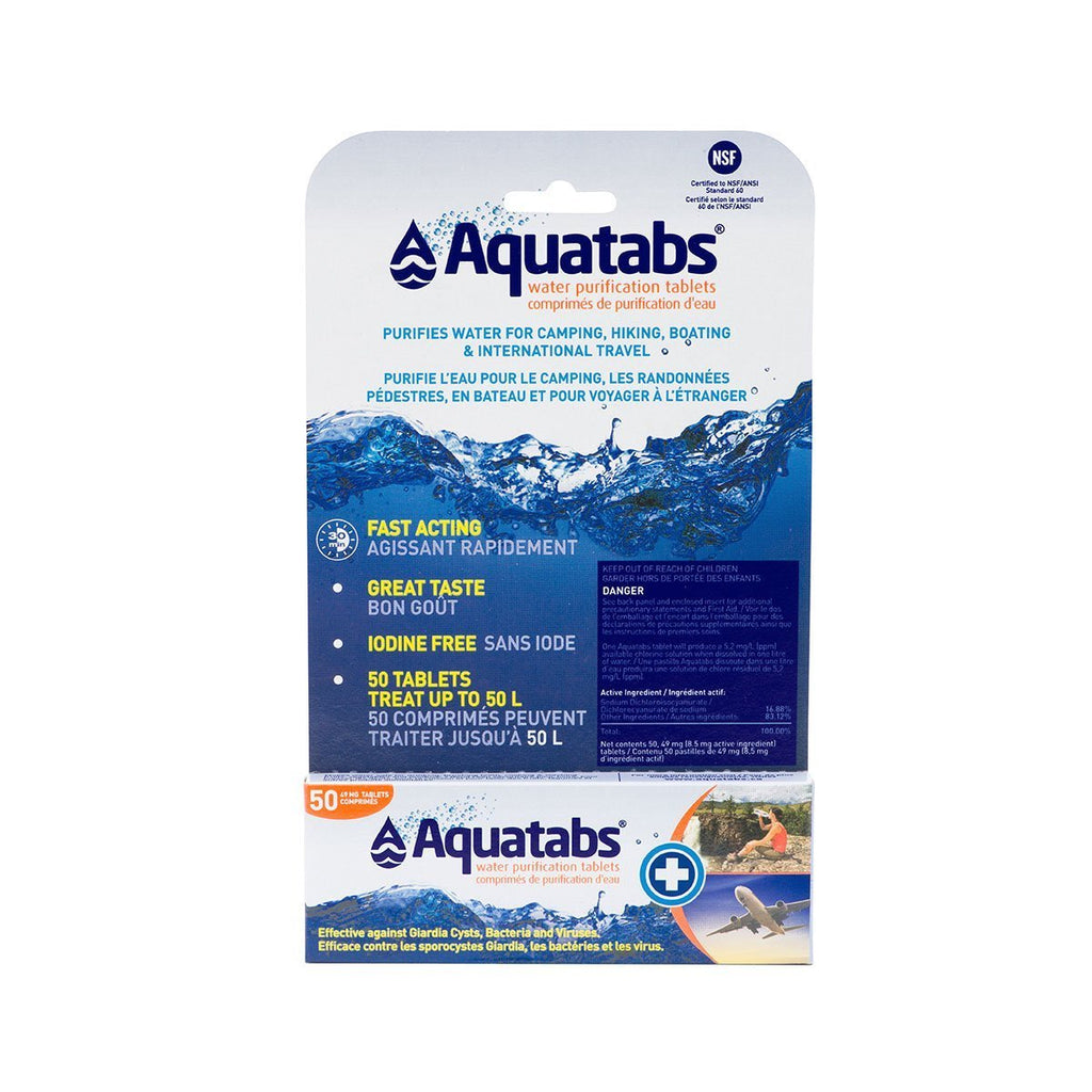 AQUATABS Purificateur d'eau-Accessoires camping-Caroune Ski Shop
