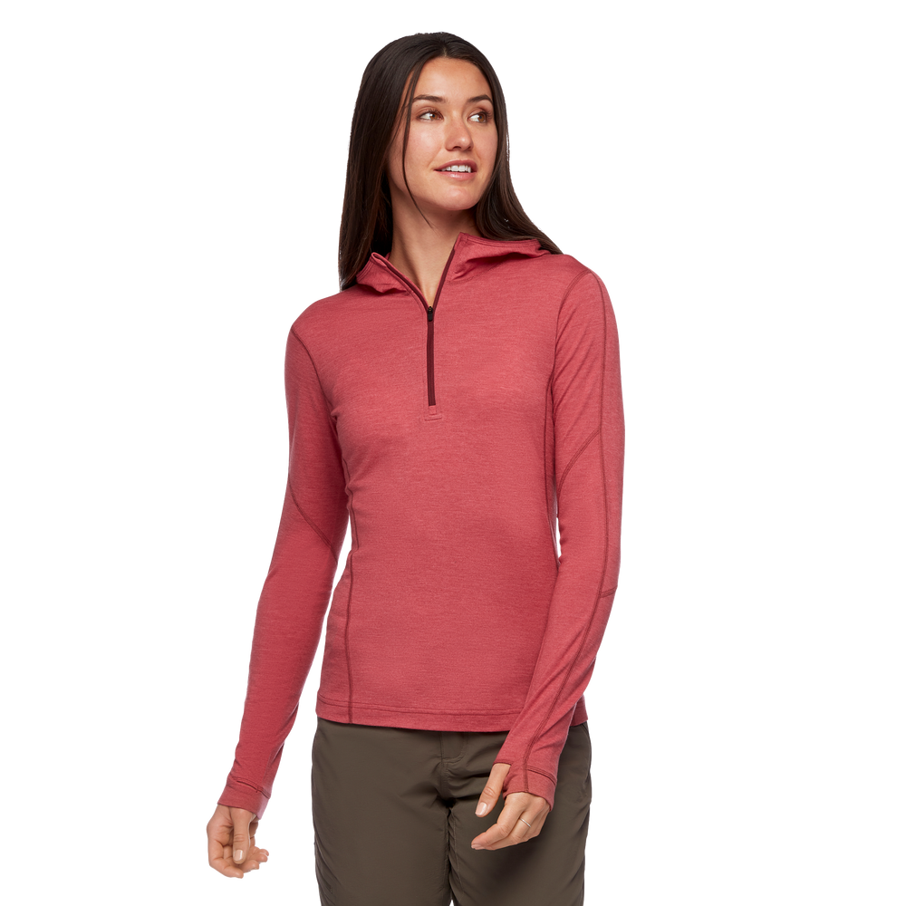 BLACK DIAMOND Solution 150 Merino QZ Hoody - Femme-Couche de base-Caroune Ski Shop