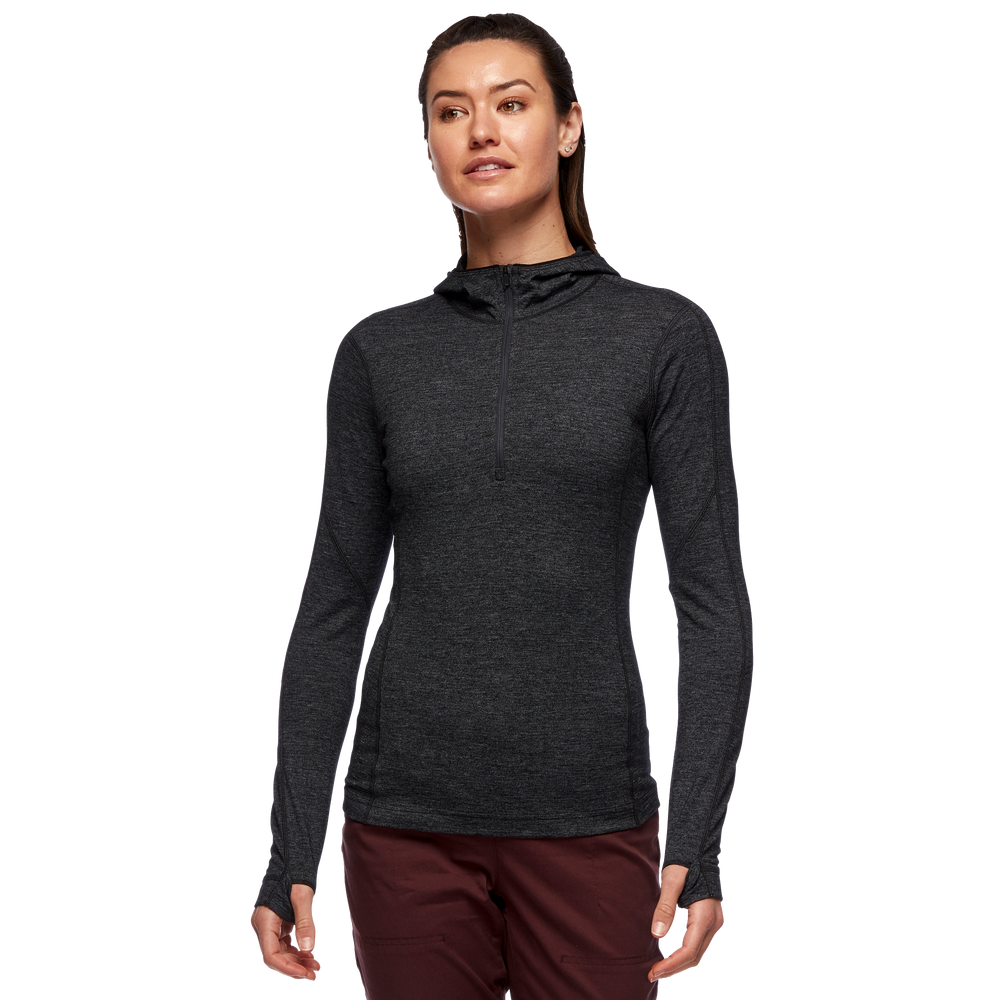 BLACK DIAMOND Solution 150 Merino QZ Hoody - Femme-Couche de base-Caroune Ski Shop