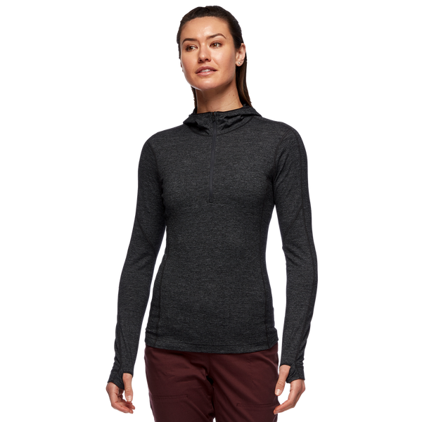 Black Diamond Solution 150 Merino Qz Hoody Woman