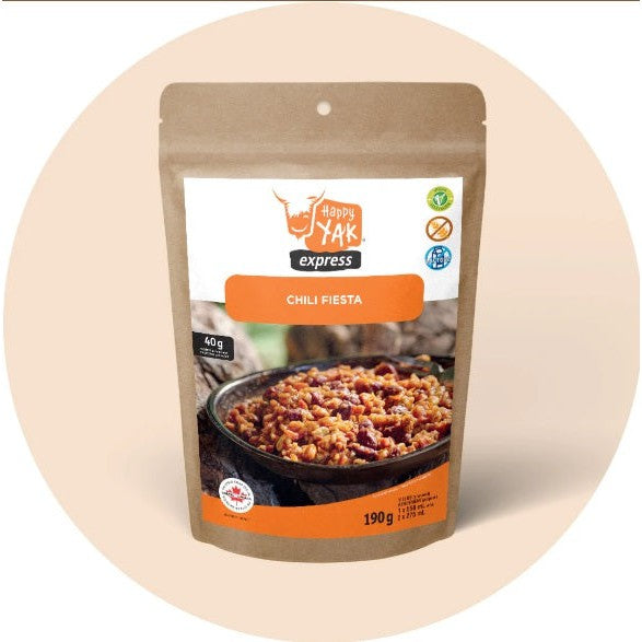 HAPPY YAK Chili Fiesta Vegan - Repas lyophilisé-Nourriture lyophilisée-Caroune Ski Shop