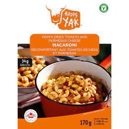 HAPPY YAK Macaroni aux Tomates Séchées et Parmesan - Repas Lyophilisé-Nourriture lyophilisée-Caroune Ski Shop