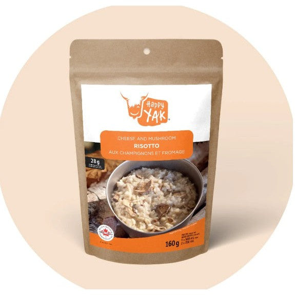 HAPPY YAK Risotto aux Champignons et Fromage - Repas lyophilisé-Nourriture lyophilisée-Caroune Ski Shop