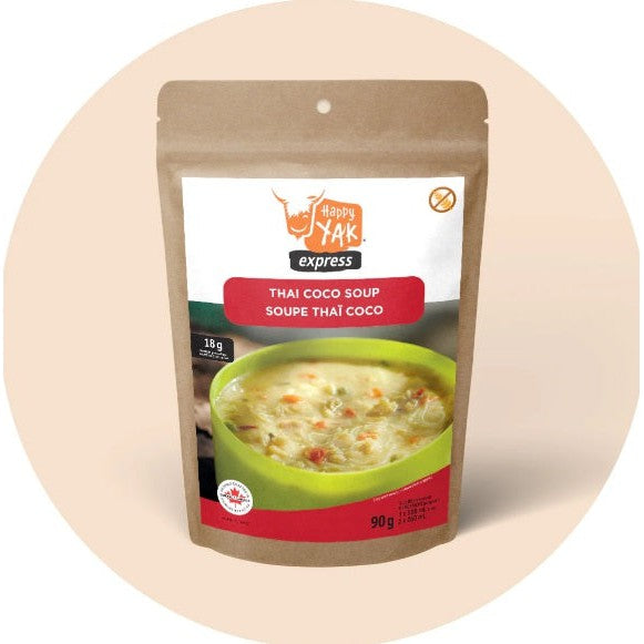 HAPPY YAK Soupe Thai Coco - Repas lyophilisé-Nourriture lyophilisée-Caroune Ski Shop