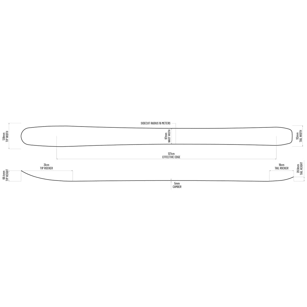 ICELANTIC Mystic 97 25/26 - Skis-Skis hors-piste-Caroune Ski Shop