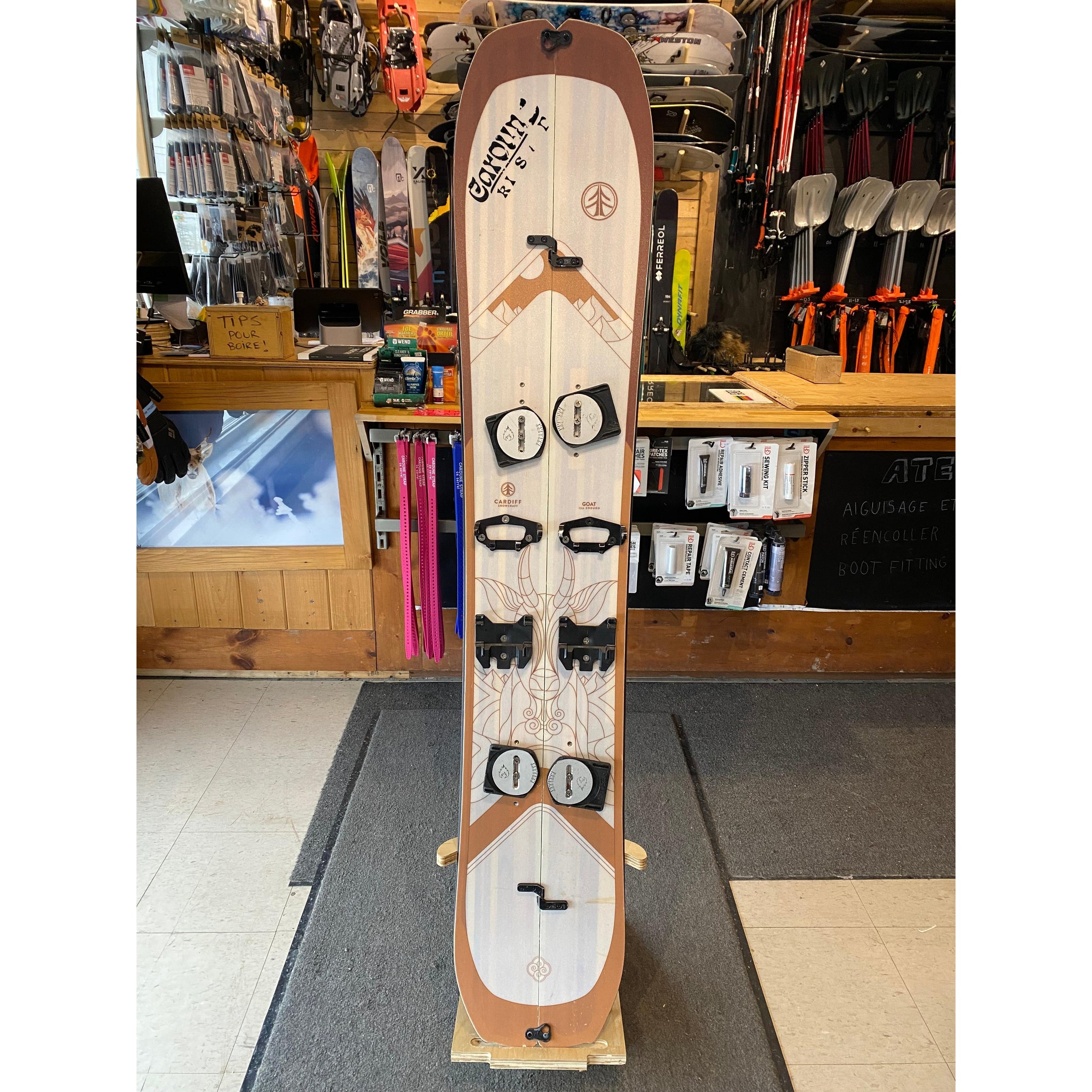KIT SPLITBOARD USAGÉ - Cardiff Goat 156 | Caroune Ski Shop