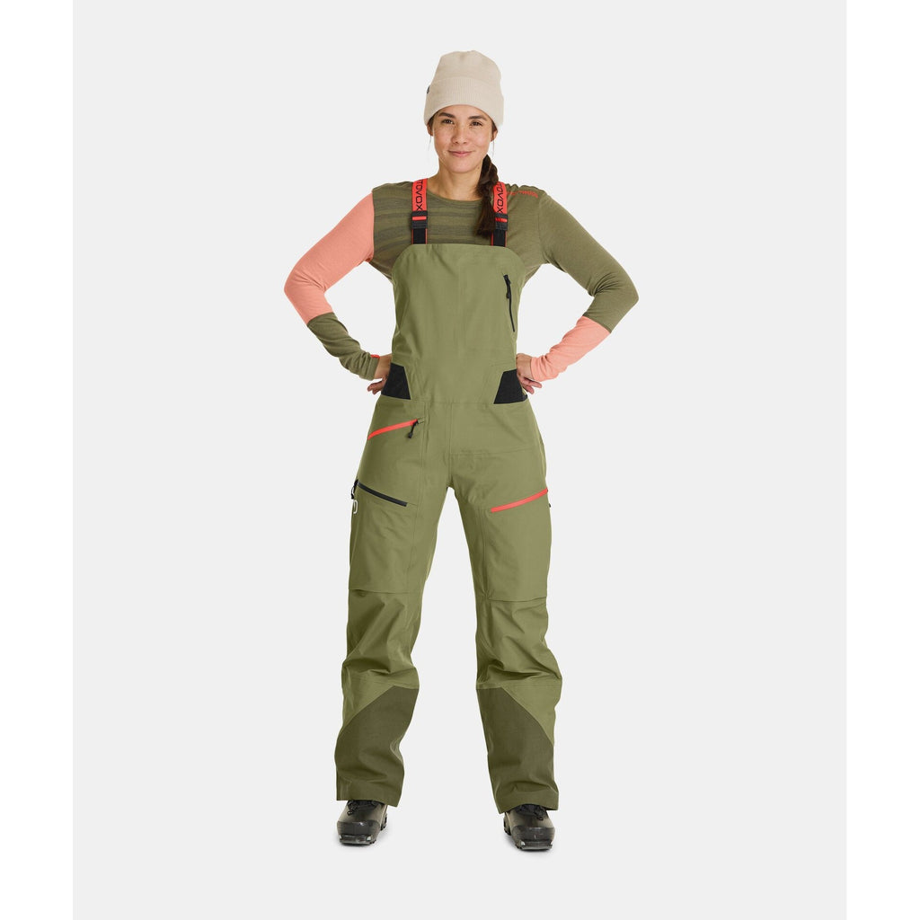 ORTOVOX 3L Deep Shell Bib Pants - Femme-Pantalons-Caroune Ski Shop